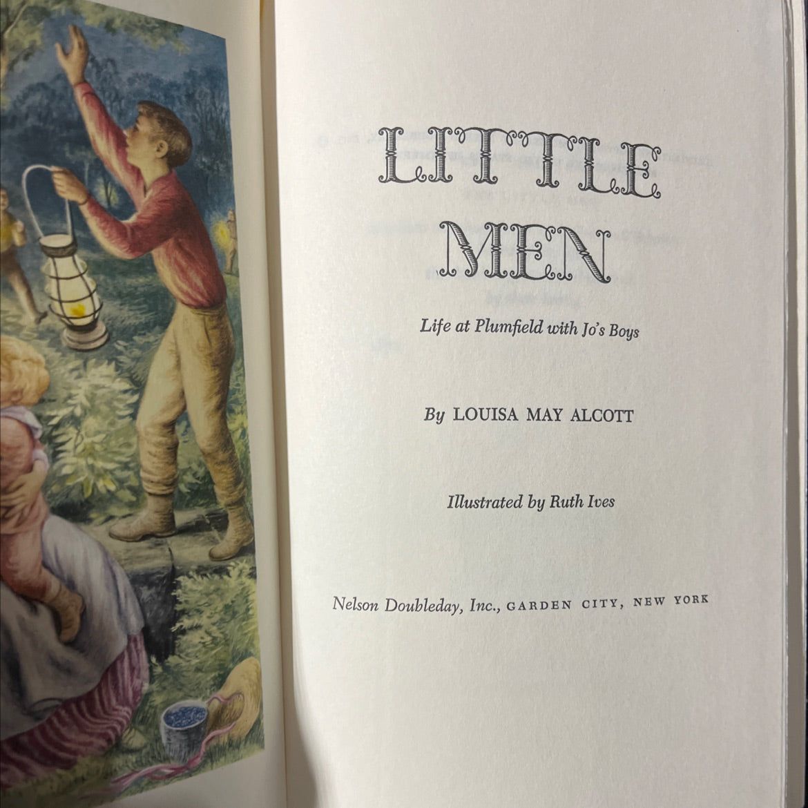 little men life at plumfield with jo's boys book, by louisa may alcott, 1971 Hardcover image 2