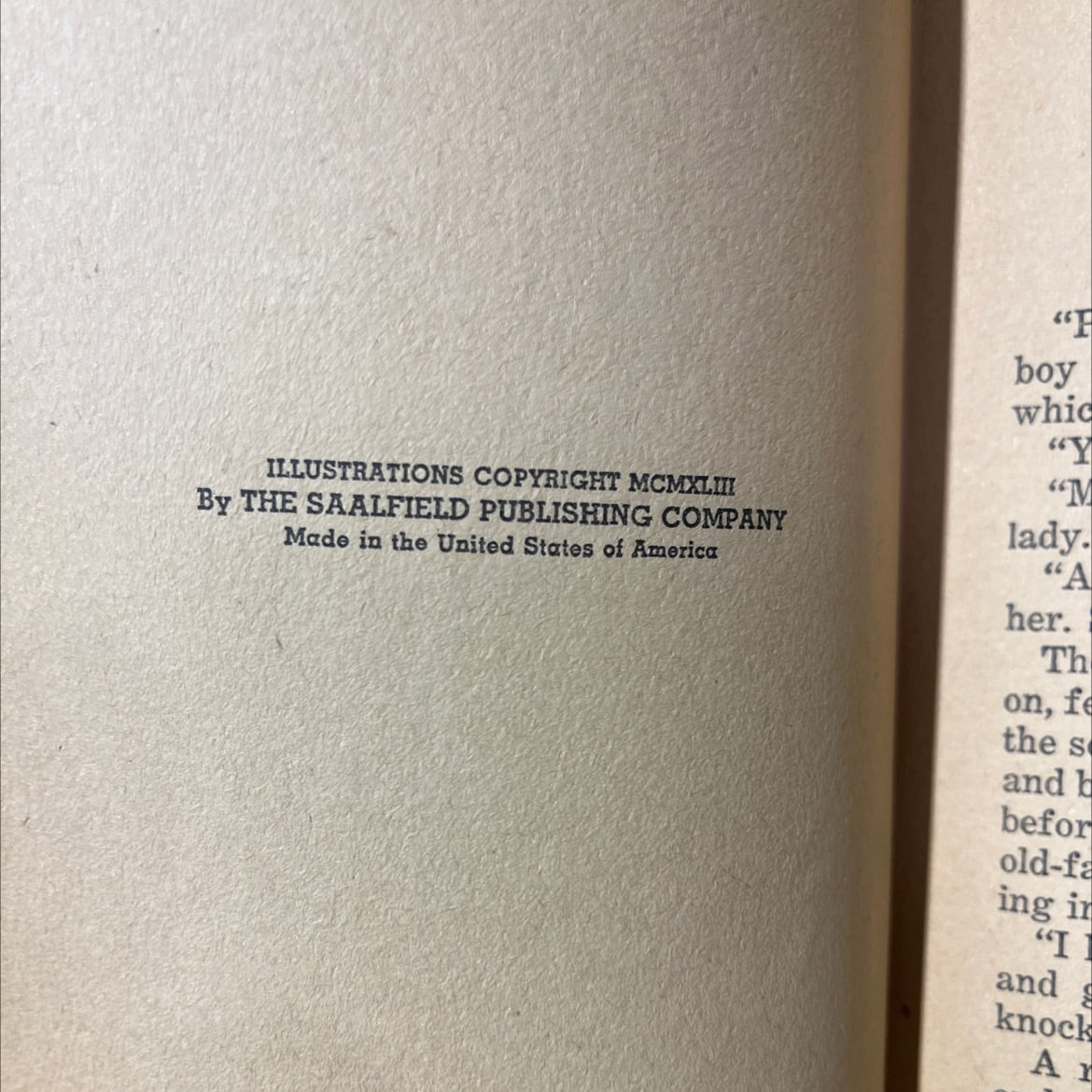 little men book, by louisa m. alcott, 1943 Hardcover image 3