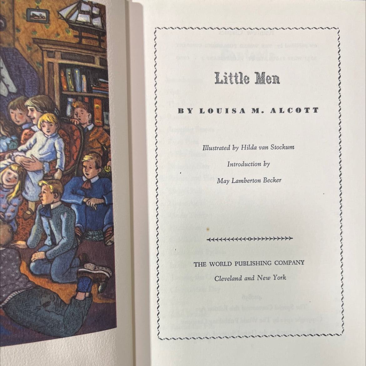 little men book, by louisa m. alcott, 1950 Hardcover image 2