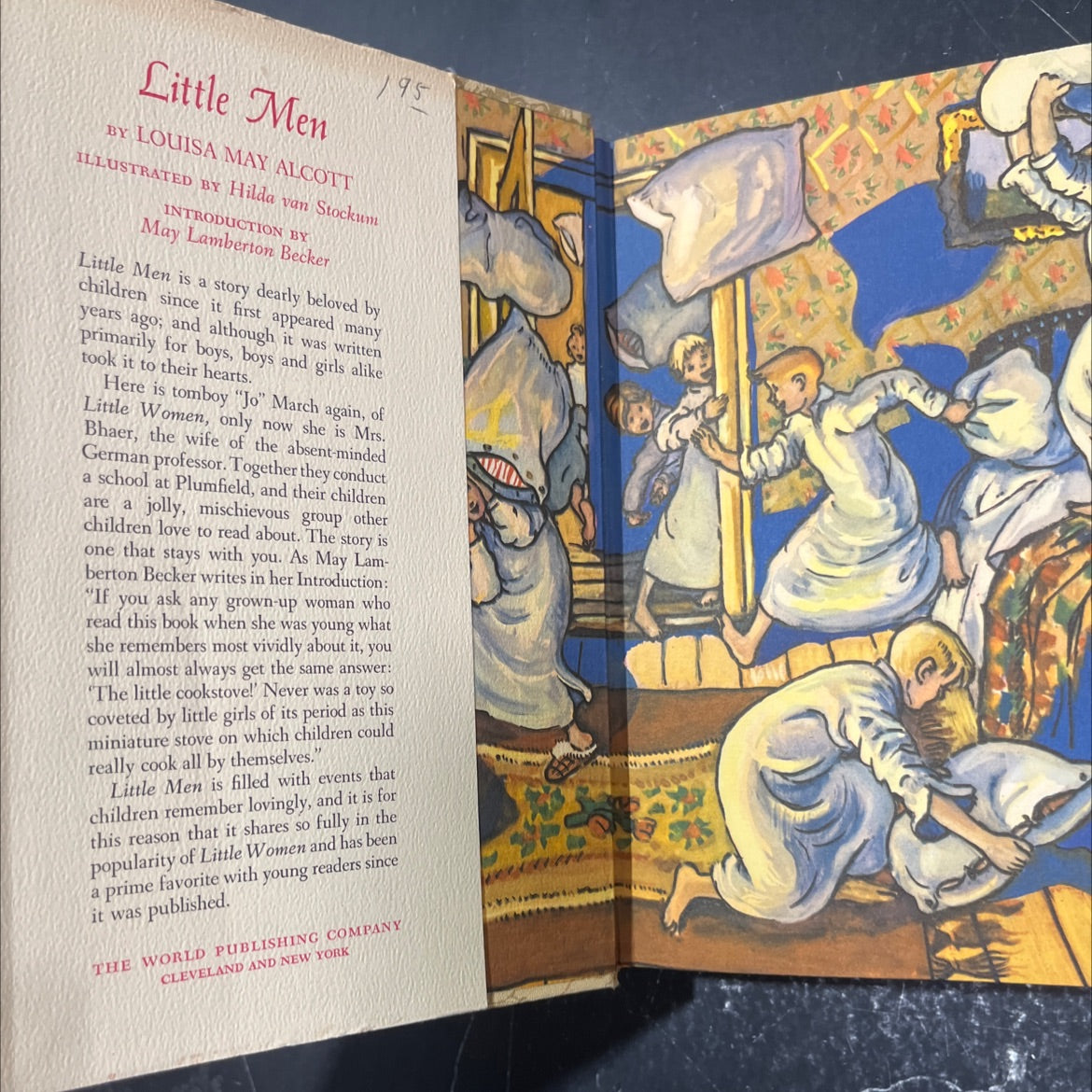 little men book, by louisa m. alcott, 1950 Hardcover image 4