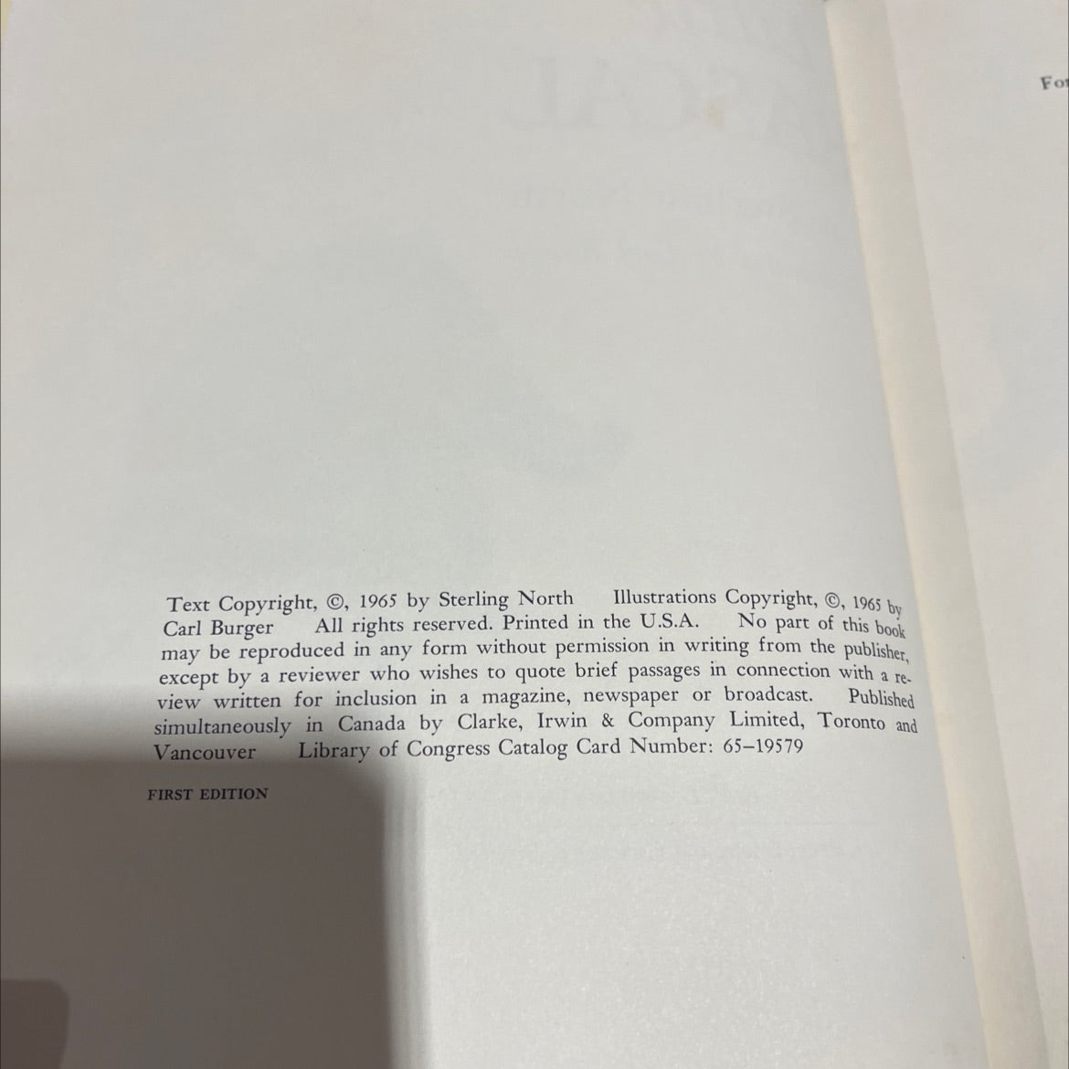 little rascal book, by sterling north, 1965 Hardcover image 3
