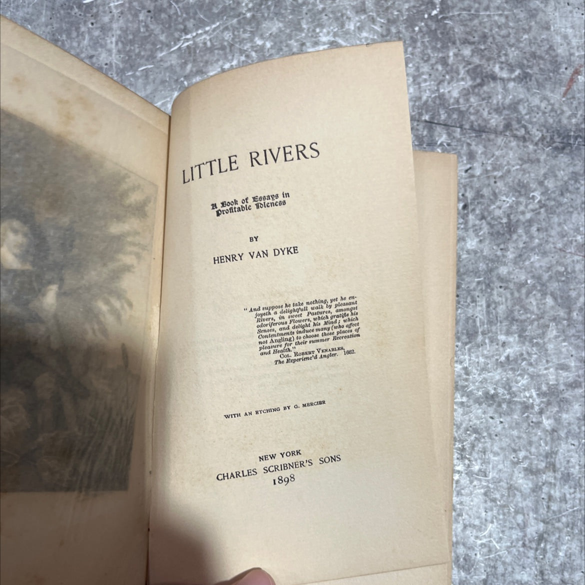 little rivers book, by henry van dyke, 1970 Hardcover image 3