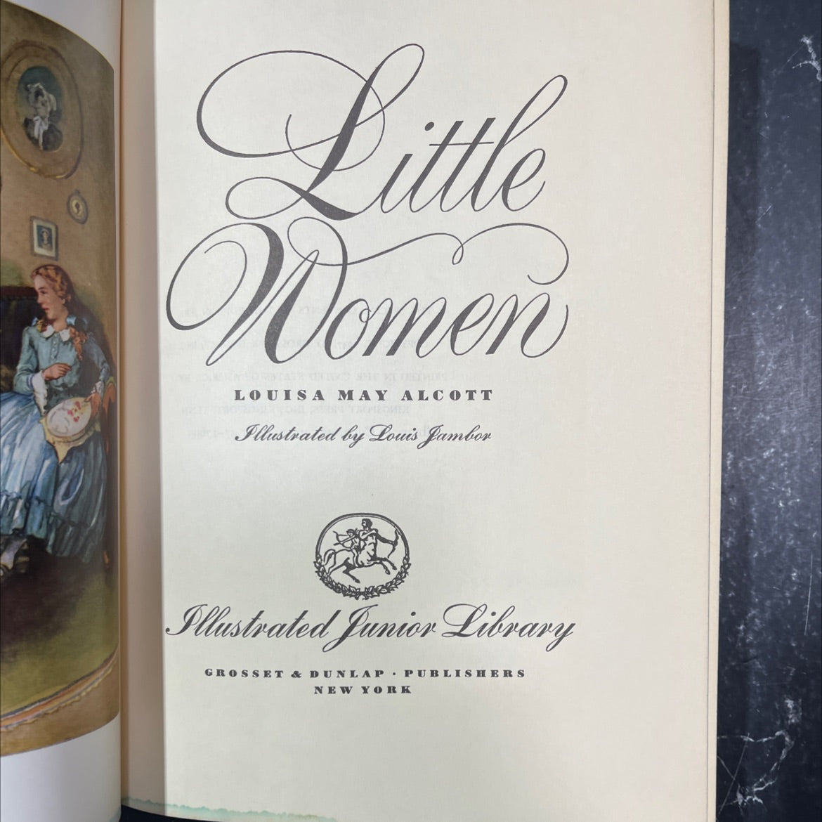 little women book, by louisa may alcott, 1947 Hardcover image 2