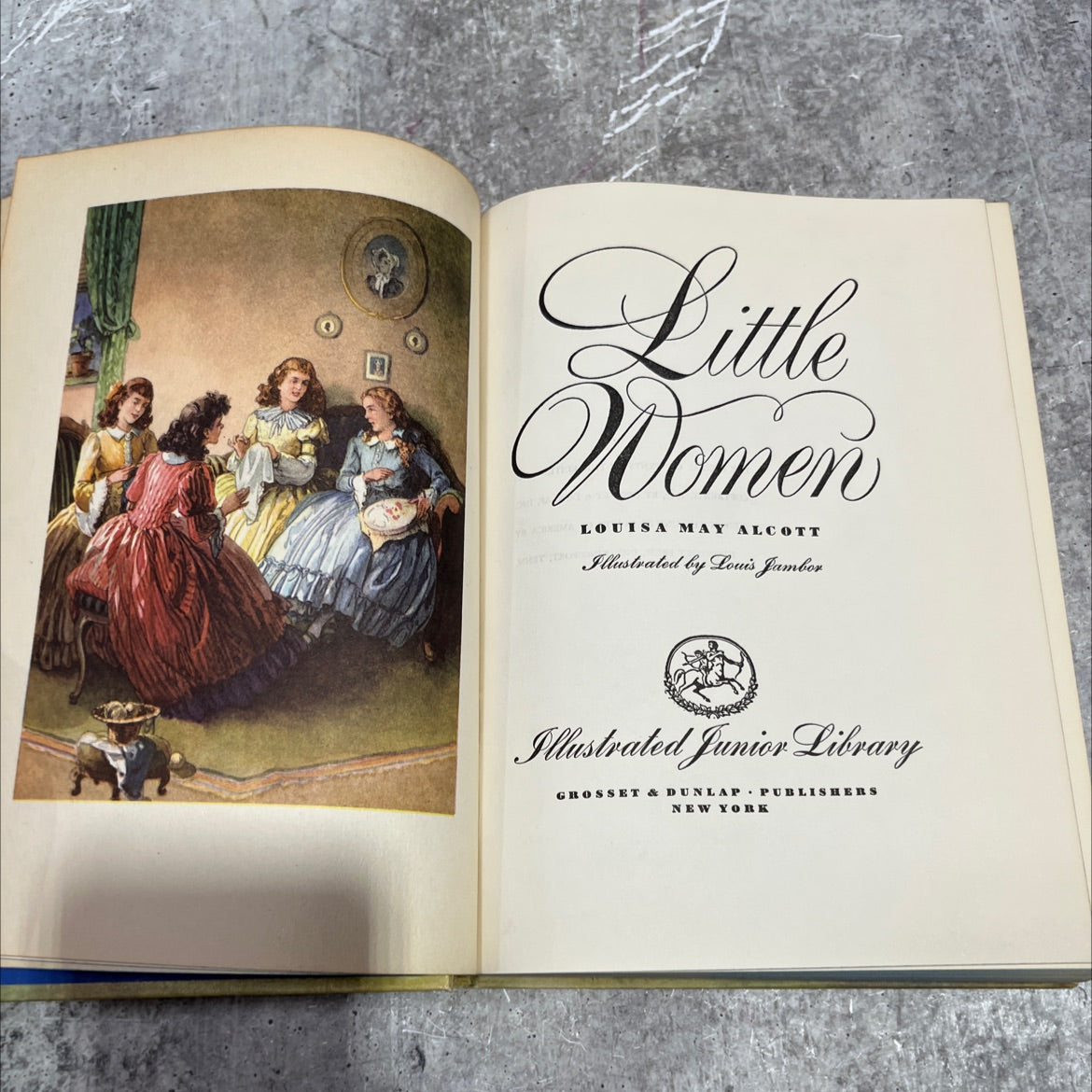 little women book, by louisa may alcott, 1947 Hardcover image 2