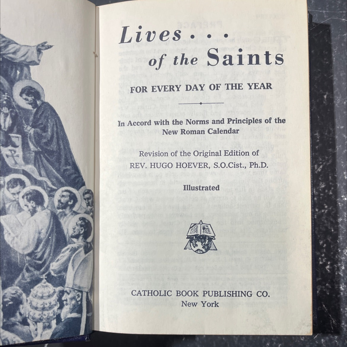 lives... of the saints for every day of the year book, by rev. hugo hoever, s.o.cist., ph.d., 1977 Hardcover image 2