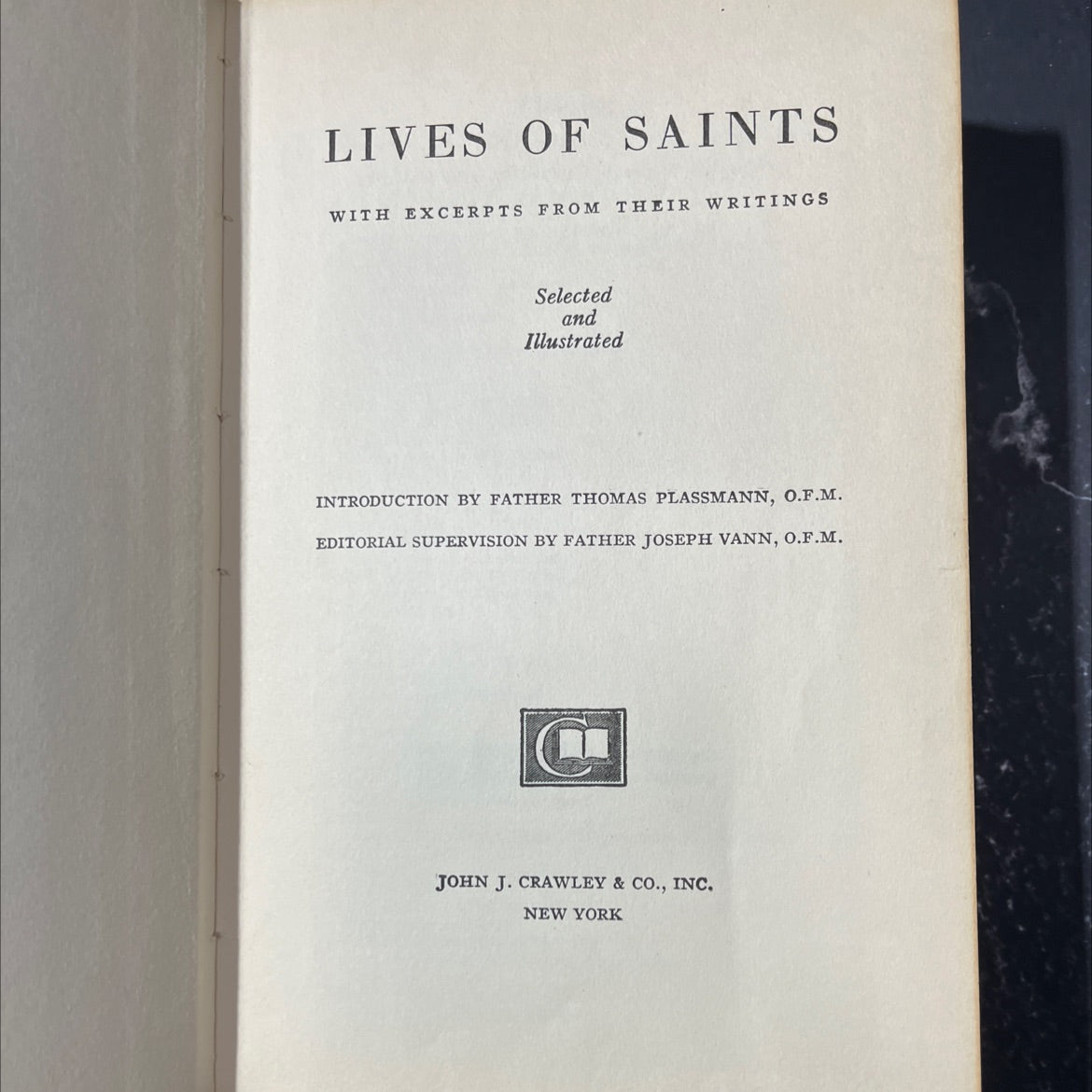lives of saints with excerpts from their writings selected and illustrated book, by father thomas plassmann, o.f.m., image 2