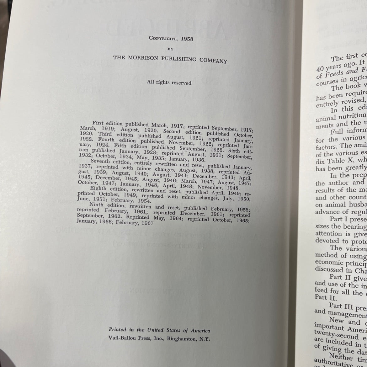 livestock farming promotes permanent and progressive agriculture book, by frank b. morrison, 1961 Hardcover image 3