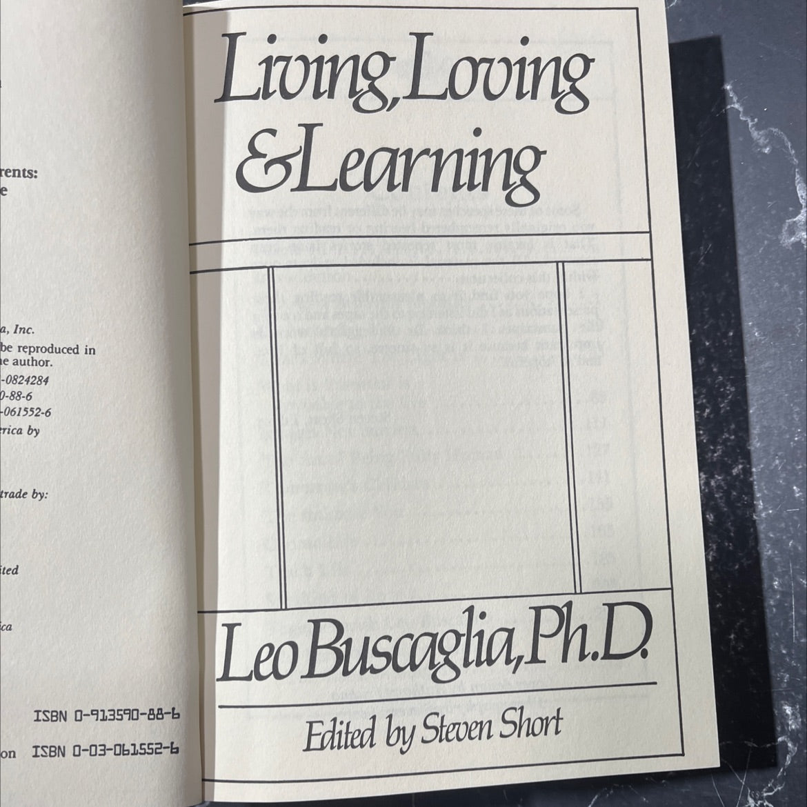 living loving and learning book, by Leo Buscaglia, 1982 Hardcover image 2
