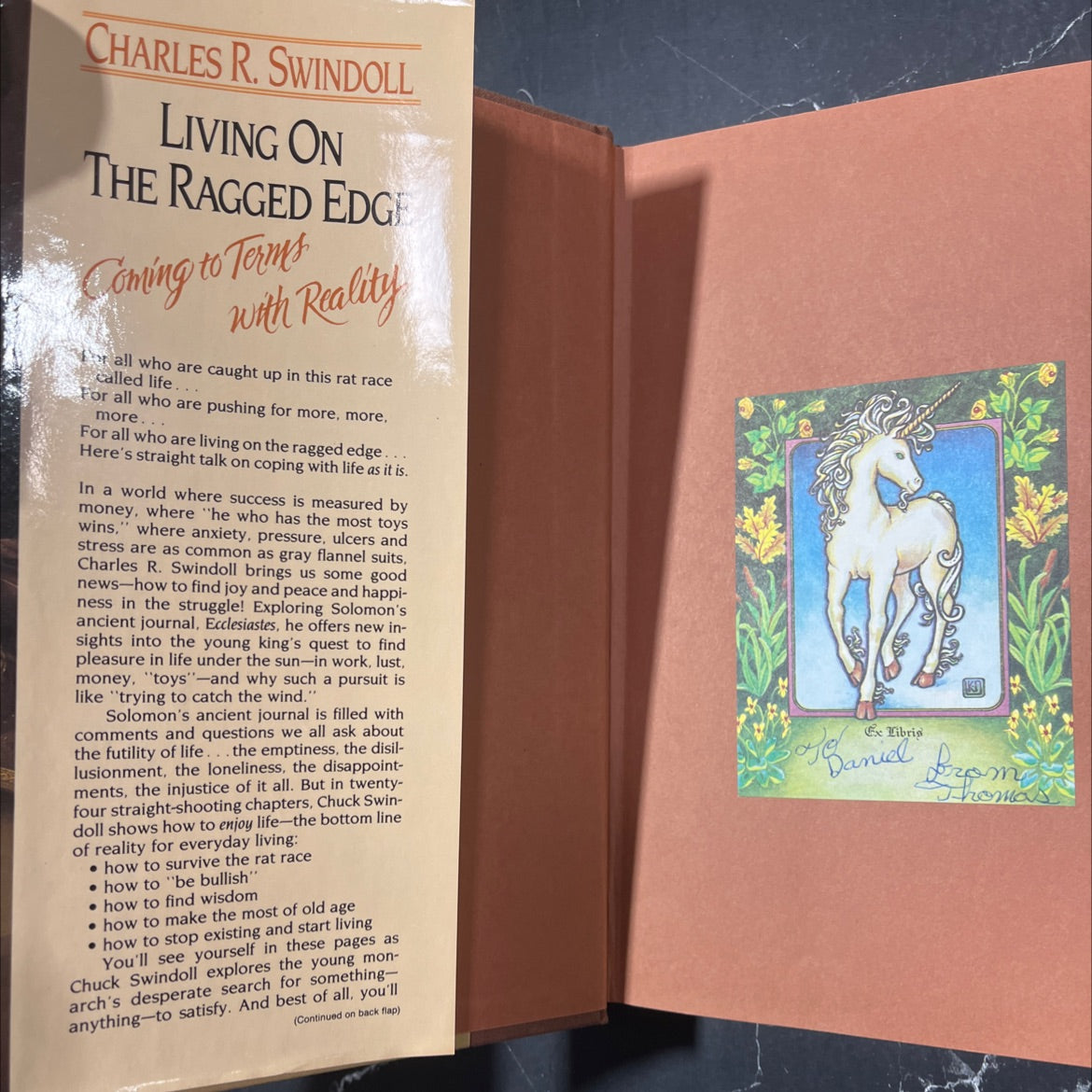 living on the ragged edge: coming to terms with reality book, by charles r. swindoll, 1985 Hardcover image 4