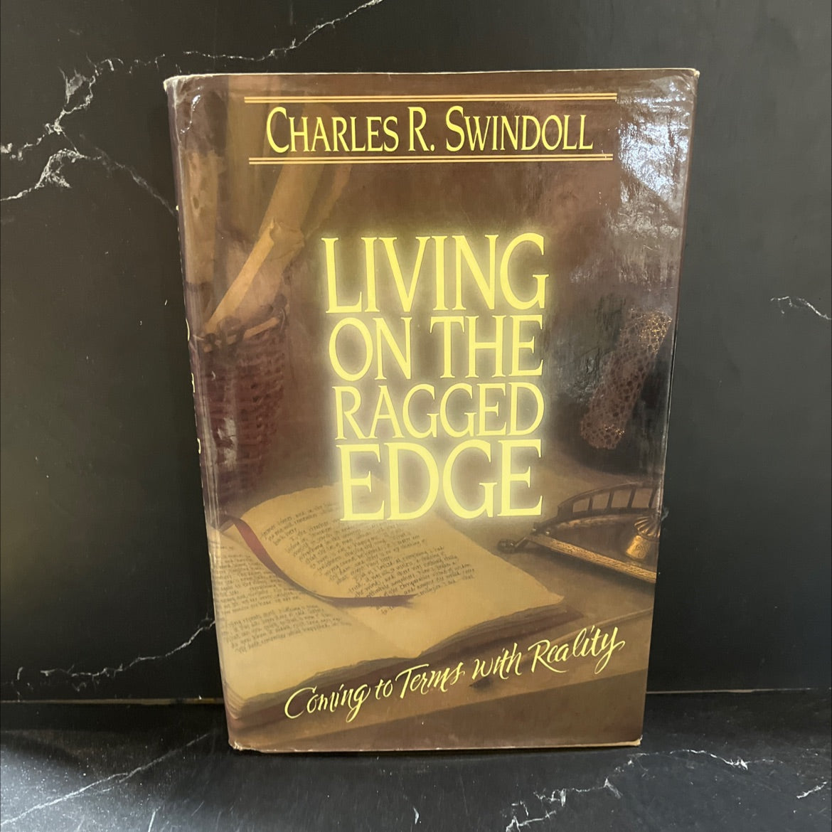 living on the ragged edge: coming to terms with reality book, by charles r. swindoll, 1985 Hardcover image 1