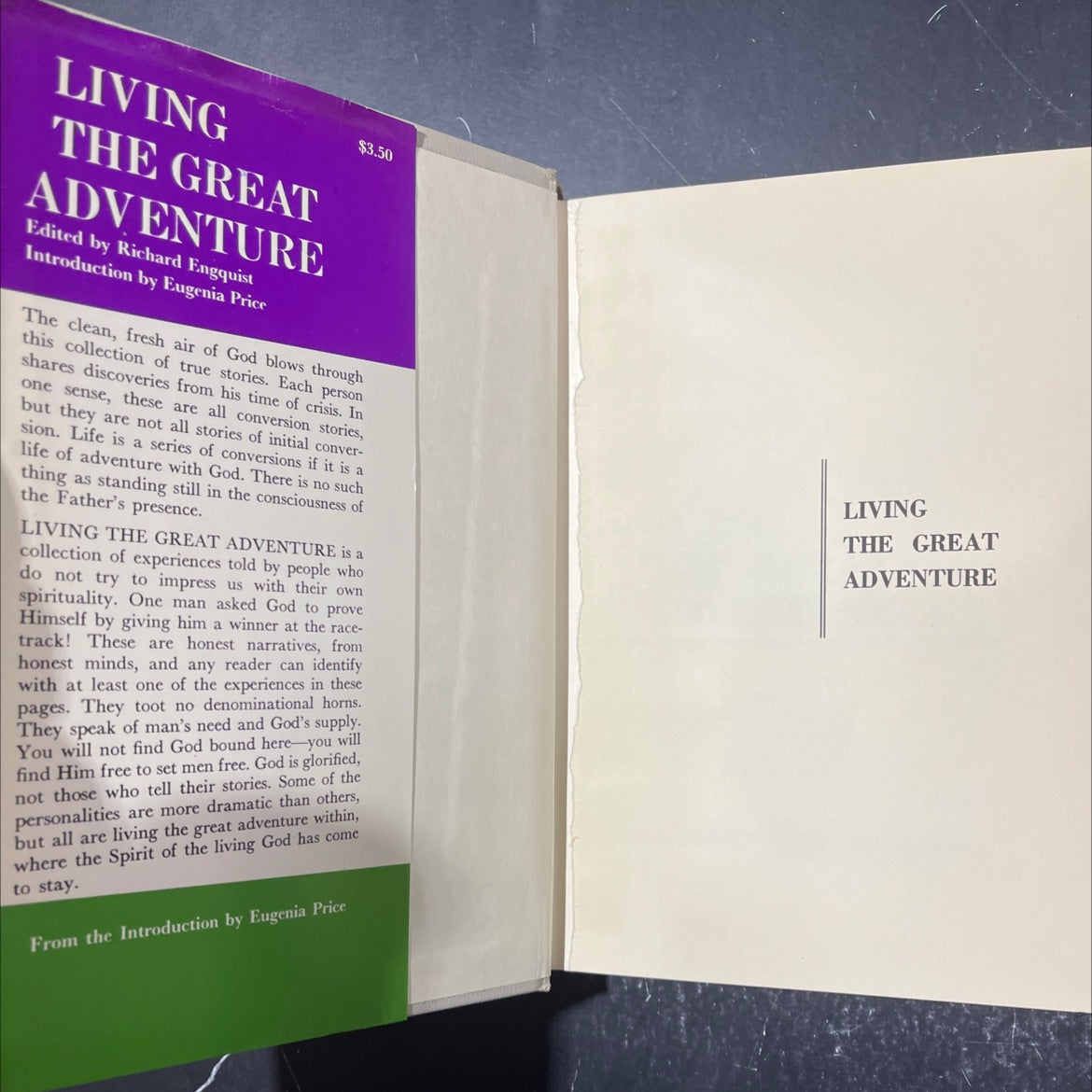 living the great adventure book, by Richard Engquist, 1967 Hardcover image 4