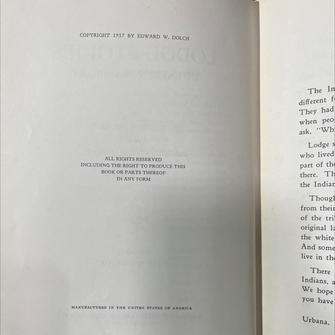 lodge stories in basic vocabulary book, by edward w. dolch, marguerite p. dolch, 1957 Hardcover image 3
