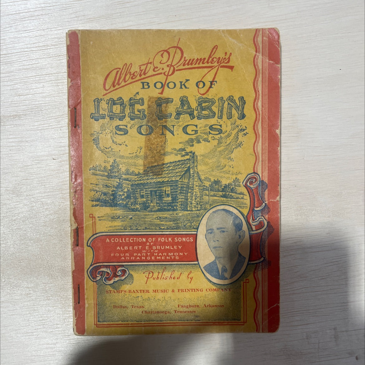 log cabin songs book, by albert e. brumley, 1944 Paperback, Antique image 1