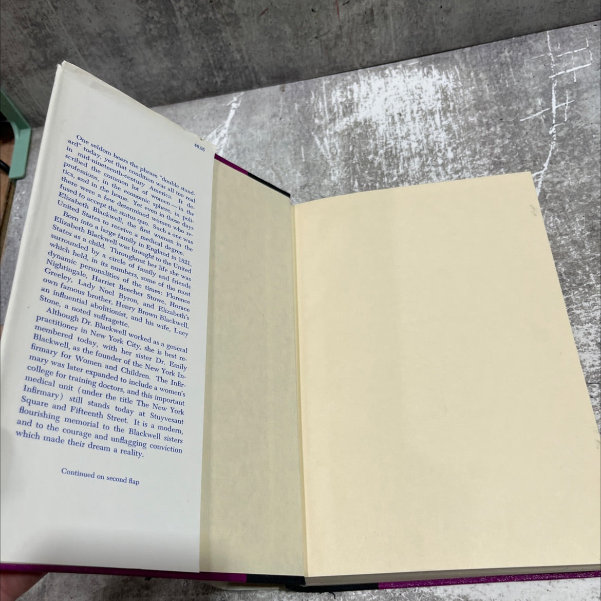 lone woman the story of elizabeth blackwell the first woman doctor book, by dorothy clarke wilson, 1970 Hardcover image 4