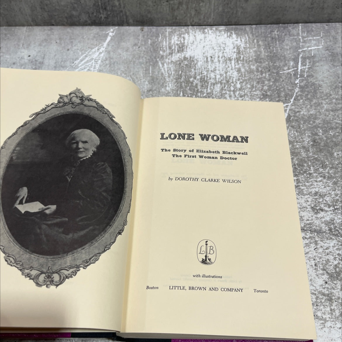 lone woman the story of elizabeth blackwell the first woman doctor book, by dorothy clarke wilson, 1970 Hardcover image 2