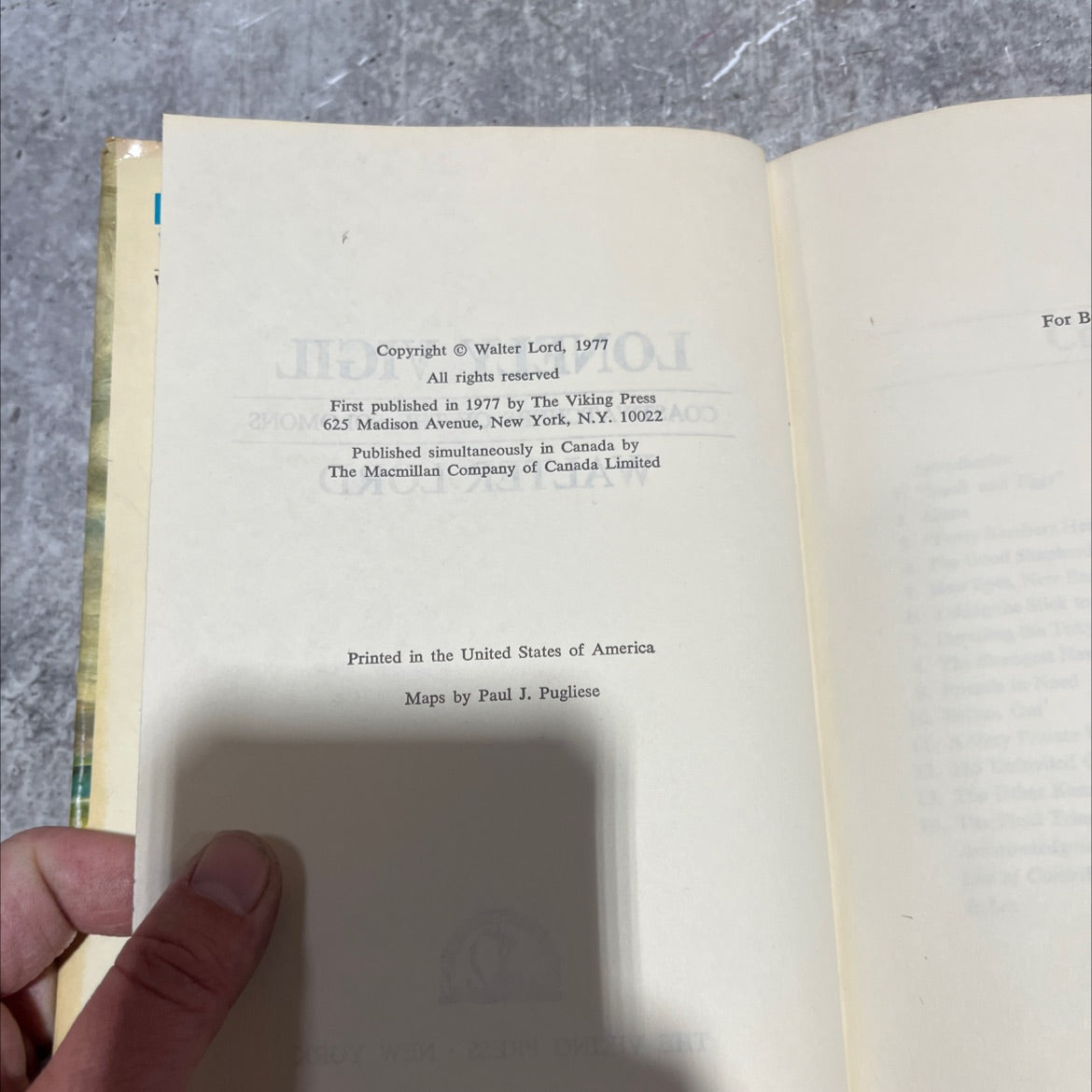 lonely vigil coastwatchers of the solomons book, by walter lord, 1977 Hardcover image 3