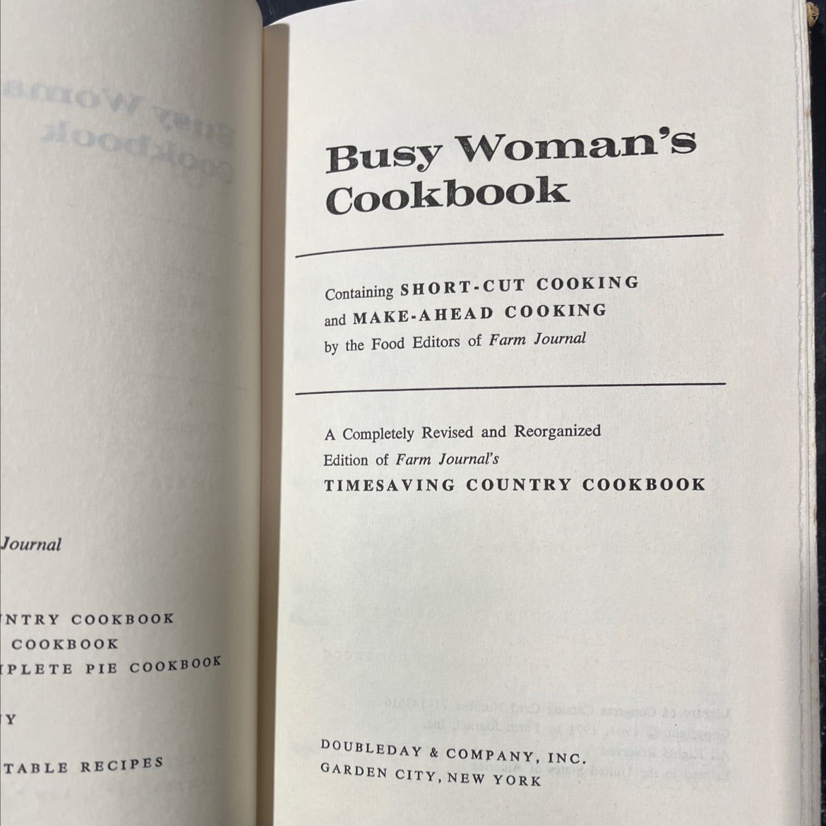 loodsloog busy woman's cookbook journal entry cookbook complete pie cookbook y table recipes containing short-cut image 2