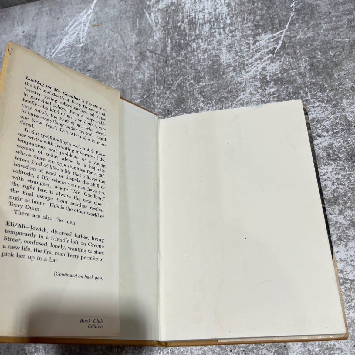 looking for mr. goodbar book, by judith rossner, 1975 Hardcover image 4