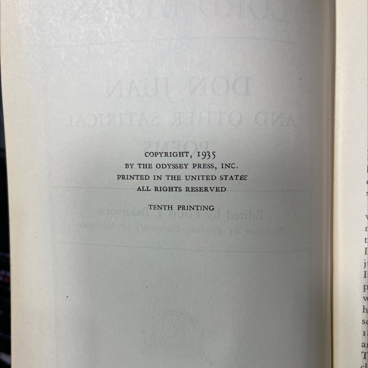lord byron don juan and other satirical poems book, by lord byron, 1935 Hardcover image 3