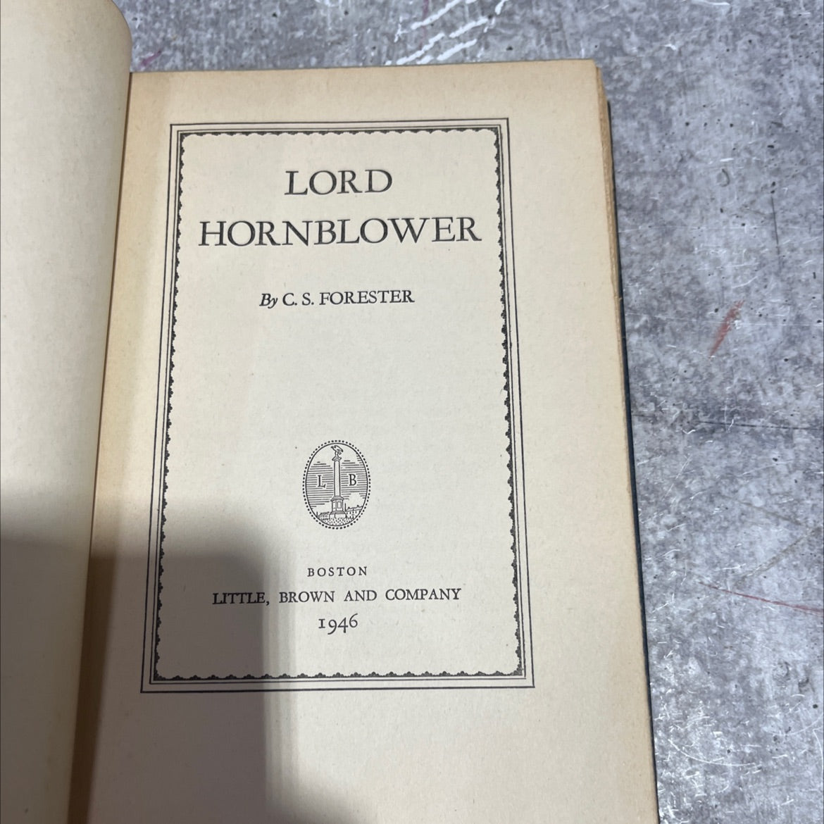 lord hornblower book, by c. s. forester, 1946 Hardcover image 2