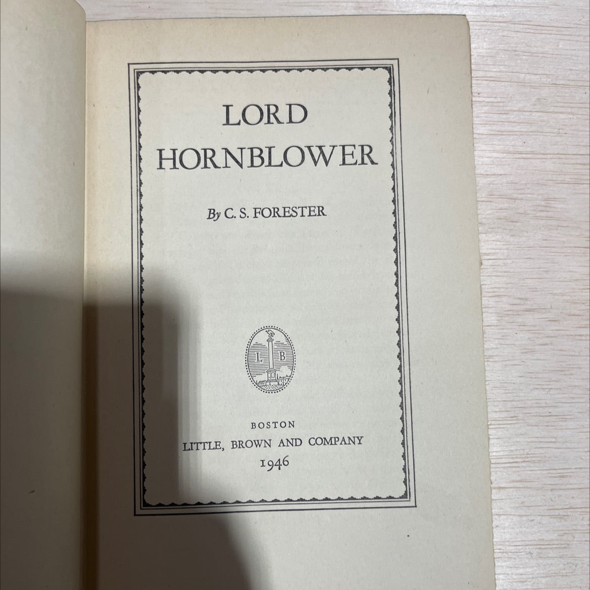 lord hornblower book, by c. s. forester, 1946 Hardcover image 2