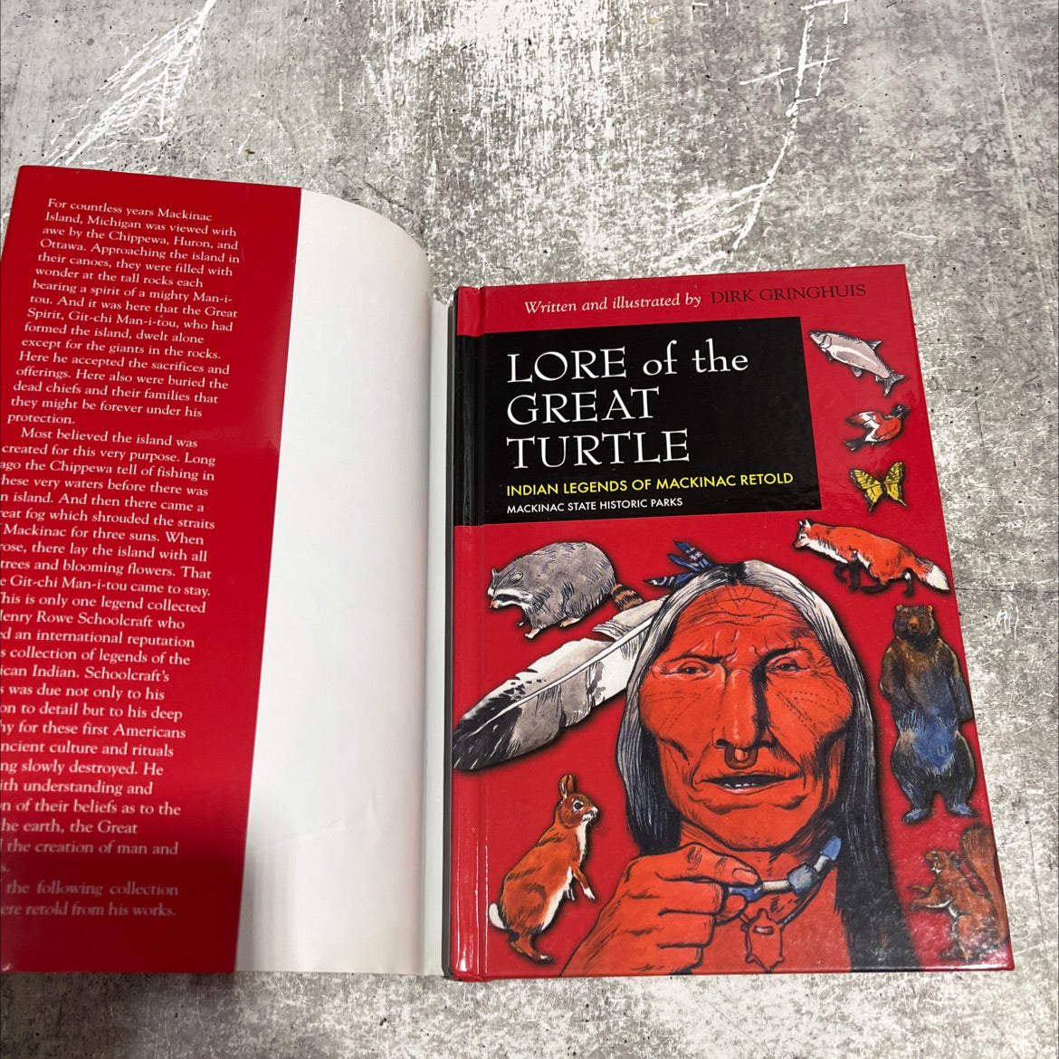 lore of the great turtle indian legends of mackinac retold book, by dirk gringhuis, 1999 Hardcover image 4