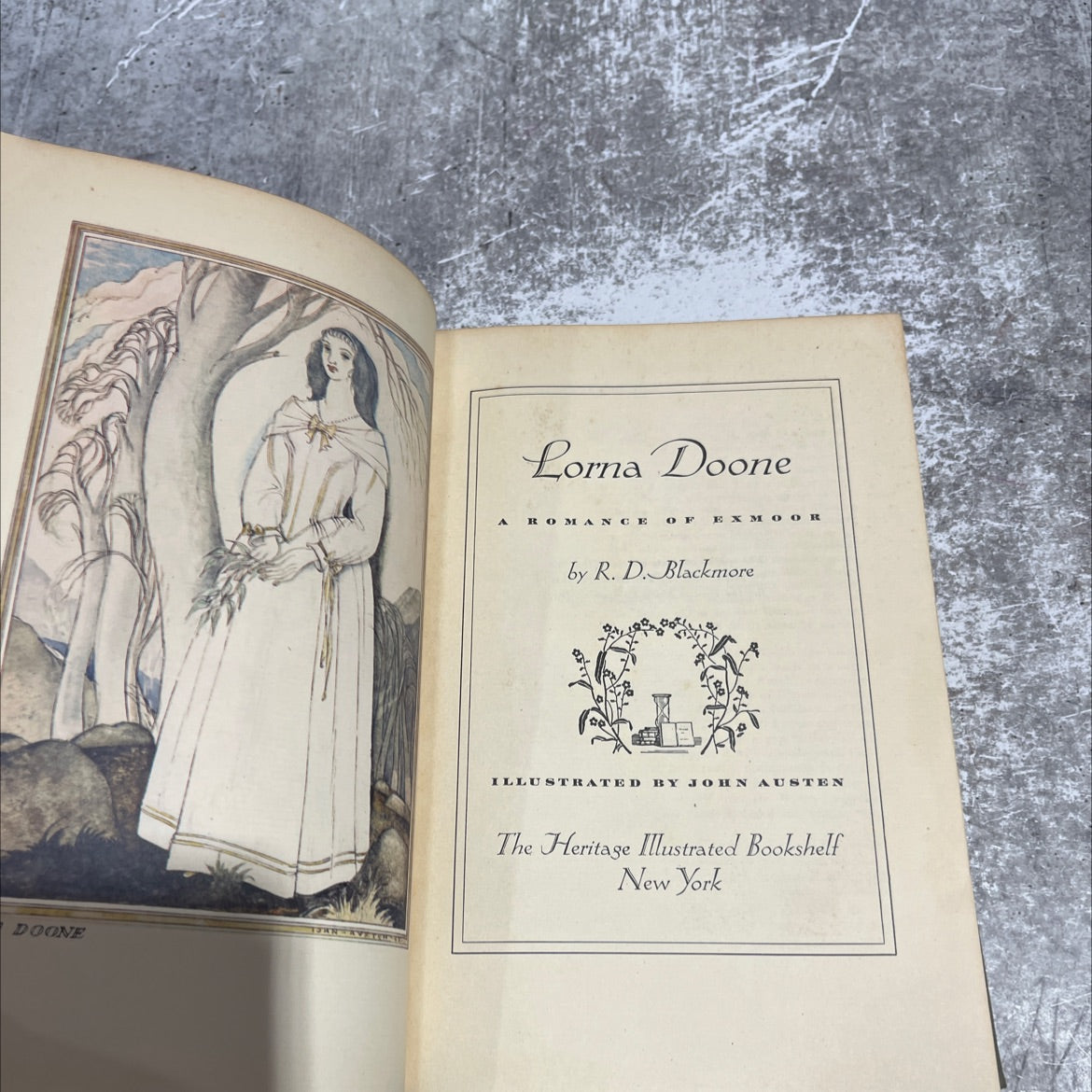 lorna doone a romance of exmoor book, by r. d. blackmore, 1943 Hardcover image 2