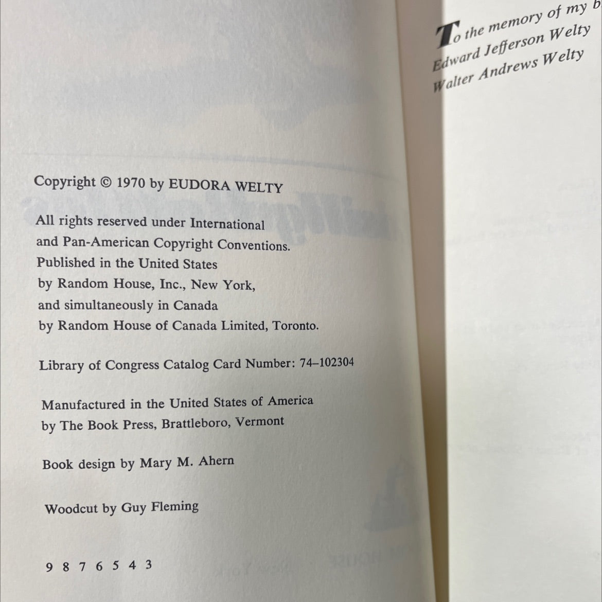 losing battles book, by eudora welty, 1970 Hardcover image 3