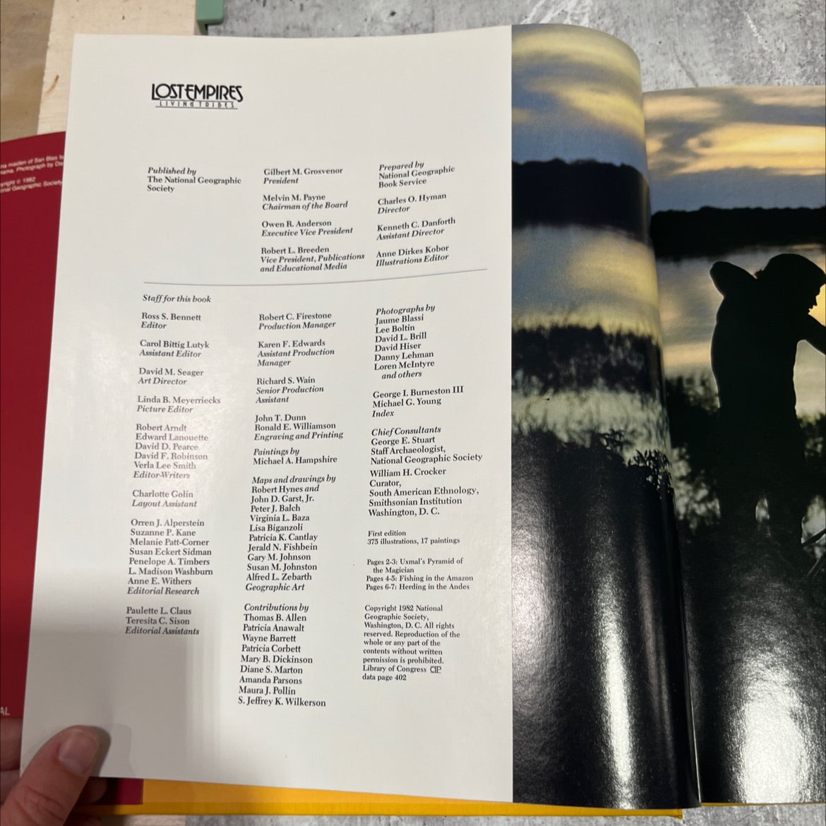 lost empires living tribes book, by National Geographic Society Staff, 1982 Hardcover image 3