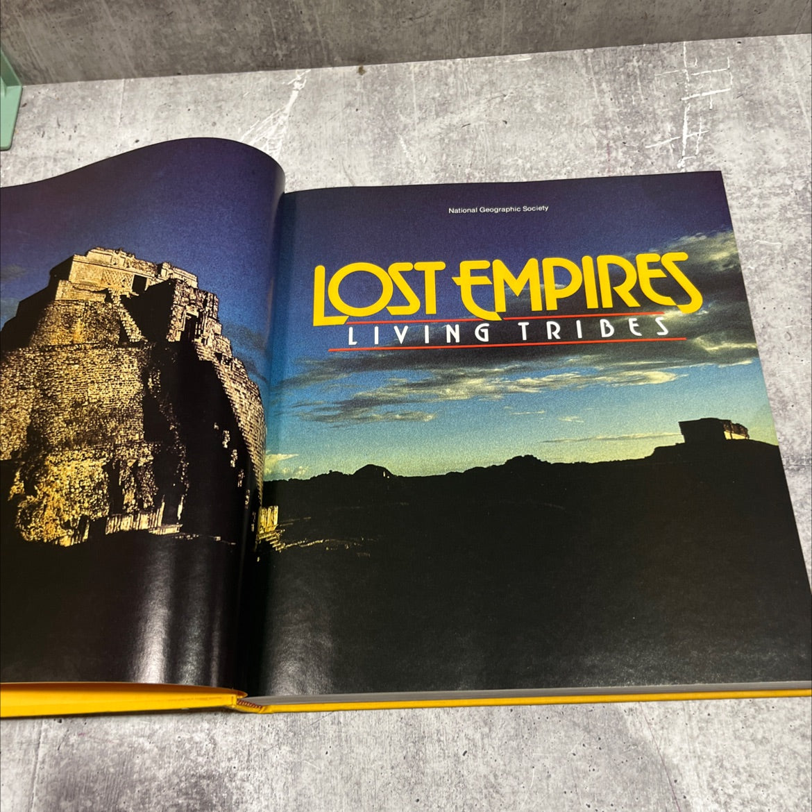 lost empires living tribes book, by National Geographic Society Staff, 1982 Hardcover image 2