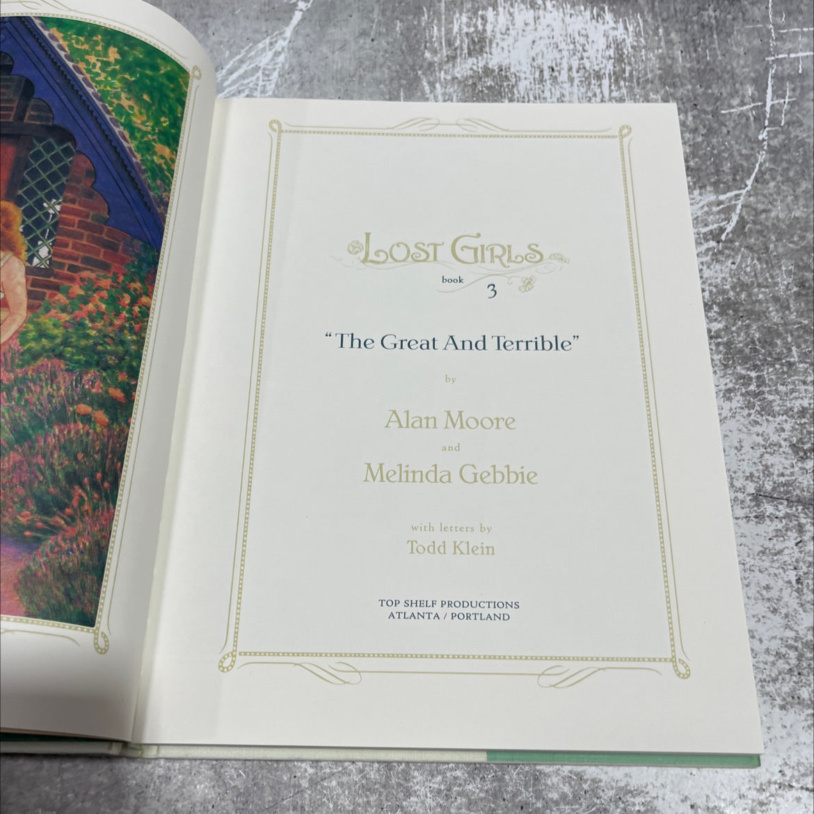 lost girls book 3 the great and terrible book, by alan moore, melinda gebbie, 2006 Hardcover image 2