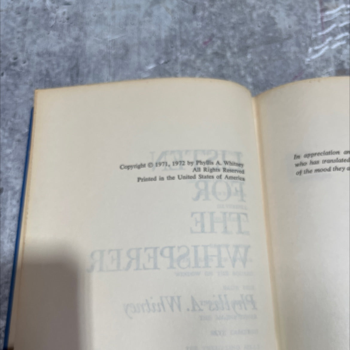 lost island book, by Phyllis A. Whitney, 1972 Hardcover image 3