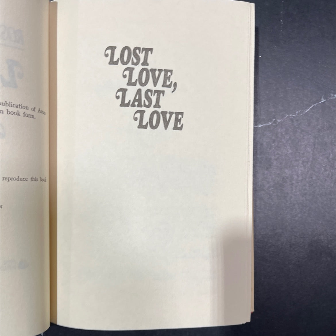 lost love, last love book, by Rosemary Rogers, 1980 Hardcover image 2