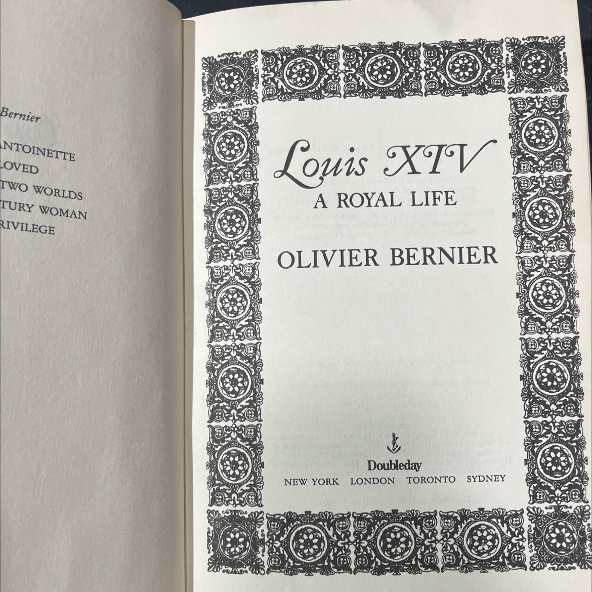 louis xiv: a royal life book, by olivier bernier, 1987 Hardcover image 2