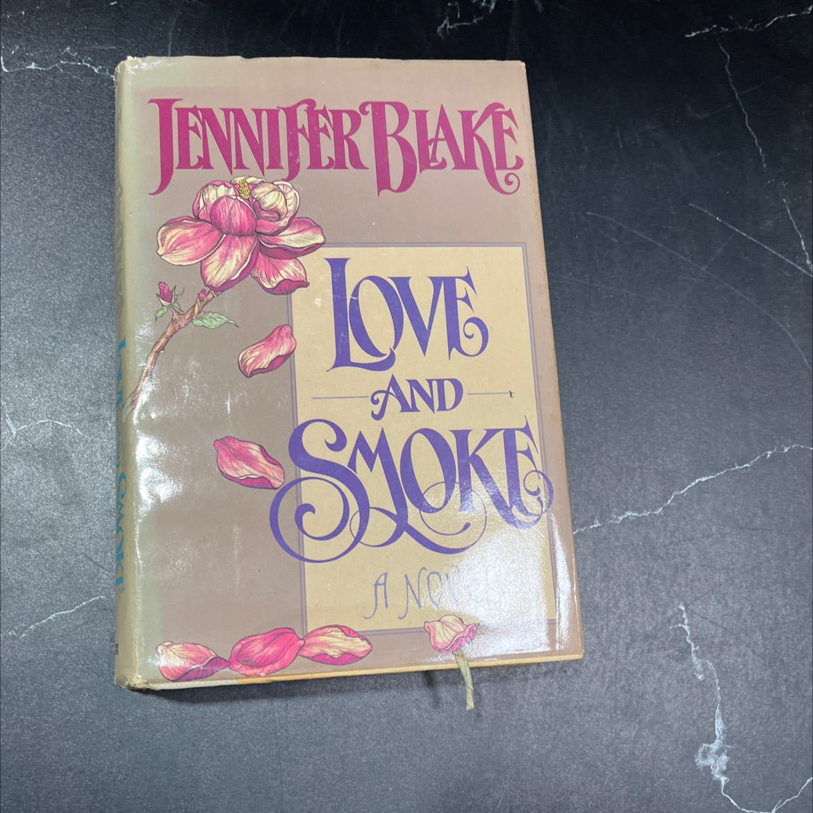 love and smoke book, by Jennifer Blake, 1989 Hardcover image 1