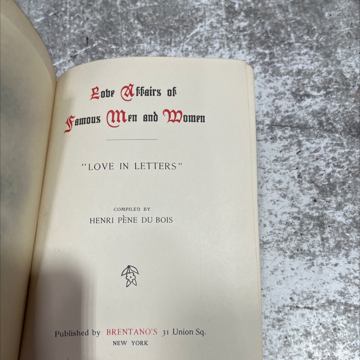 love in letters book, by henri pène du bois, 1895 Hardcover image 2