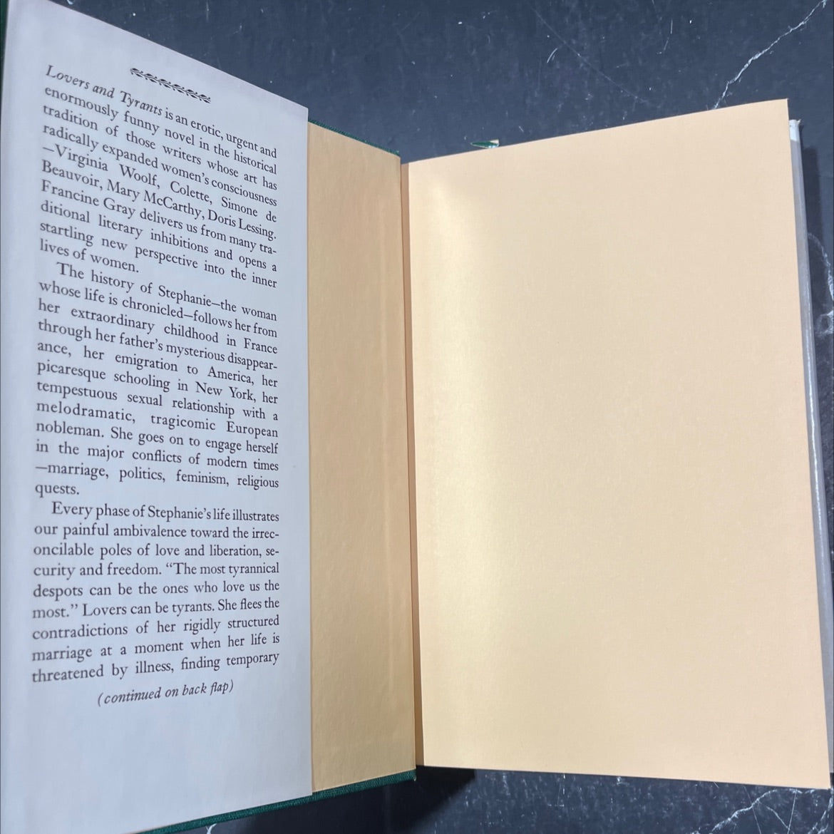 lovers and tyrants book, by francine du plessix gray, 1976 Hardcover image 4
