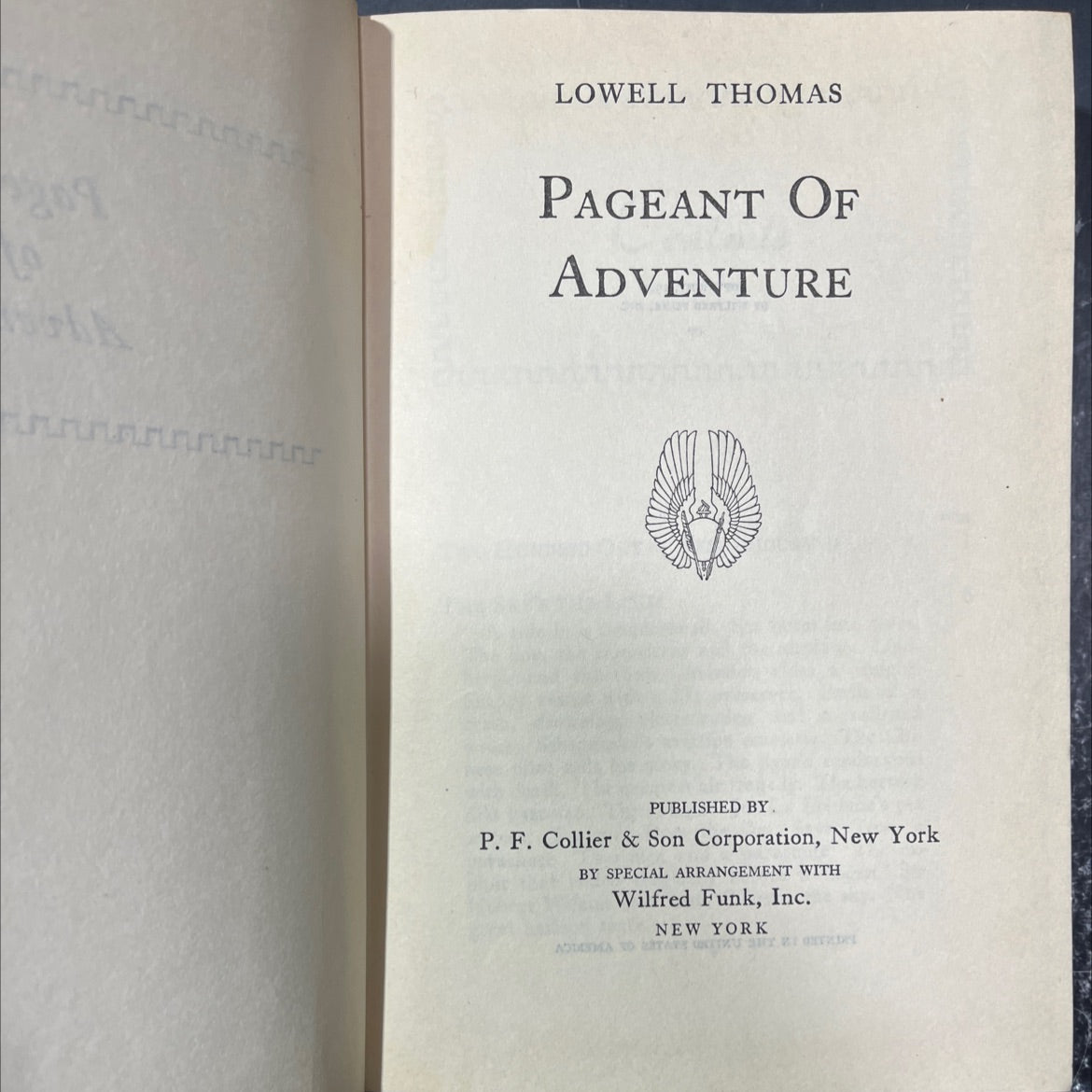 lowell thomas pageant of adventure book, by unknown, 1940 Hardcover image 2