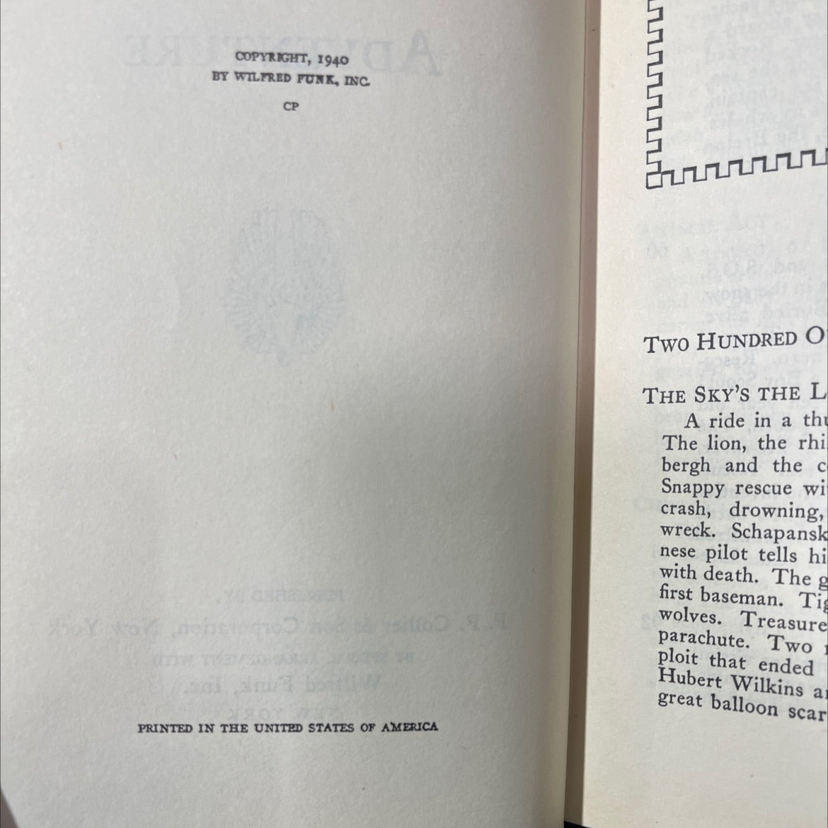 lowell thomas pageant of adventure book, by unknown, 1940 Hardcover image 3