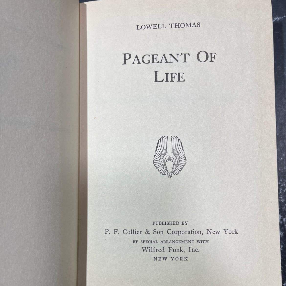 lowell thomas pageant of life book, by unknown, 1941 Hardcover image 2