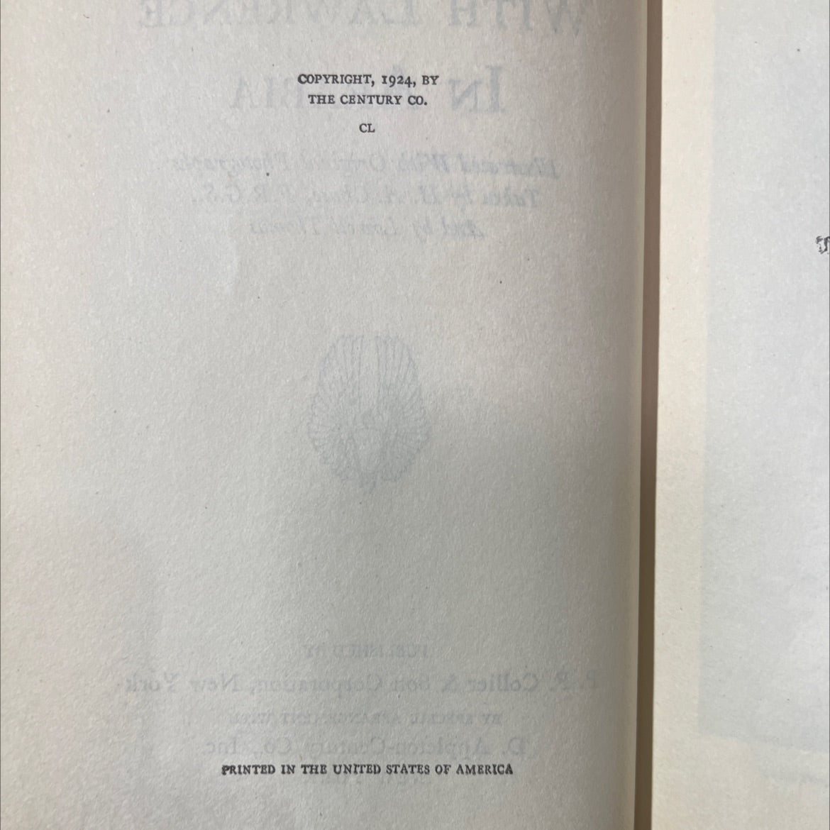 lowell thomas with lawrence in arabia book, by Lowell Thomas, 1924 Hardcover image 3