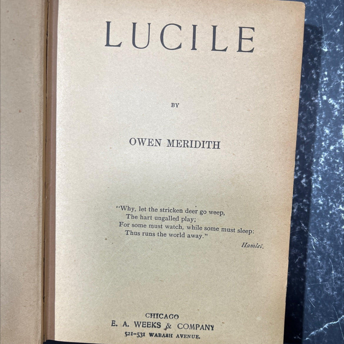 lucile book, by owen meridith, 1970 Hardcover image 3