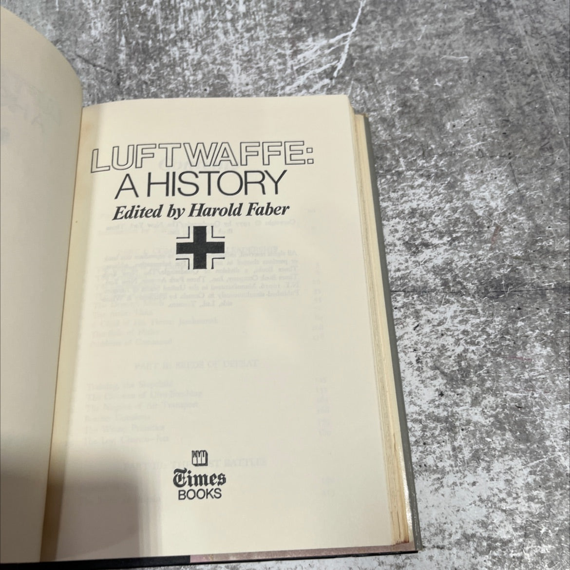 luftwaffe: a history book, by harold faber, 1977 Hardcover image 2