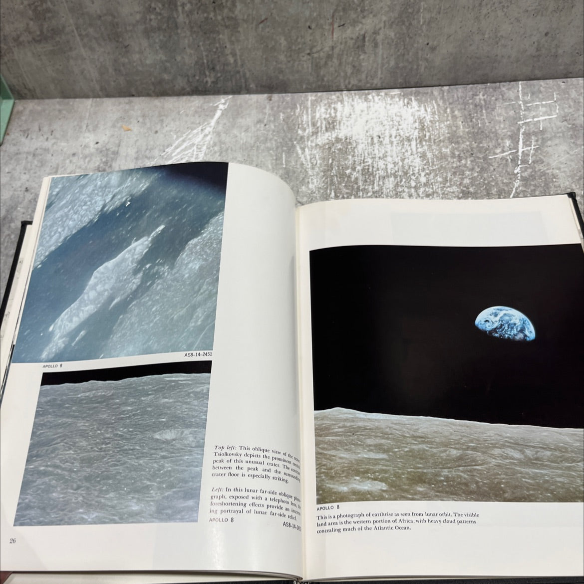 lunar photographs from apollos 8, 10, and 11 book, by robert g. musgrove, 1971 Hardcover image 4