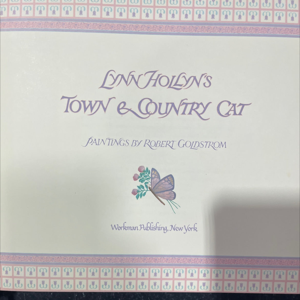 lynn hollyn's town & country cat book, by Lynn Hollyn, 1982 Hardcover image 2
