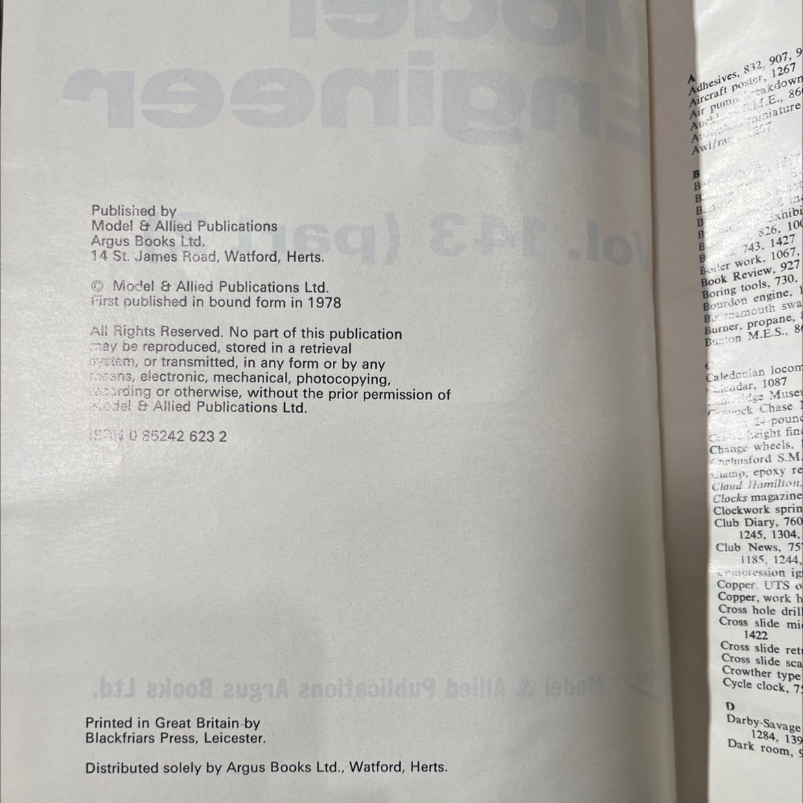 m model engineer vol. 143 (part 2) book, by unknown, 1978 Hardcover image 3
