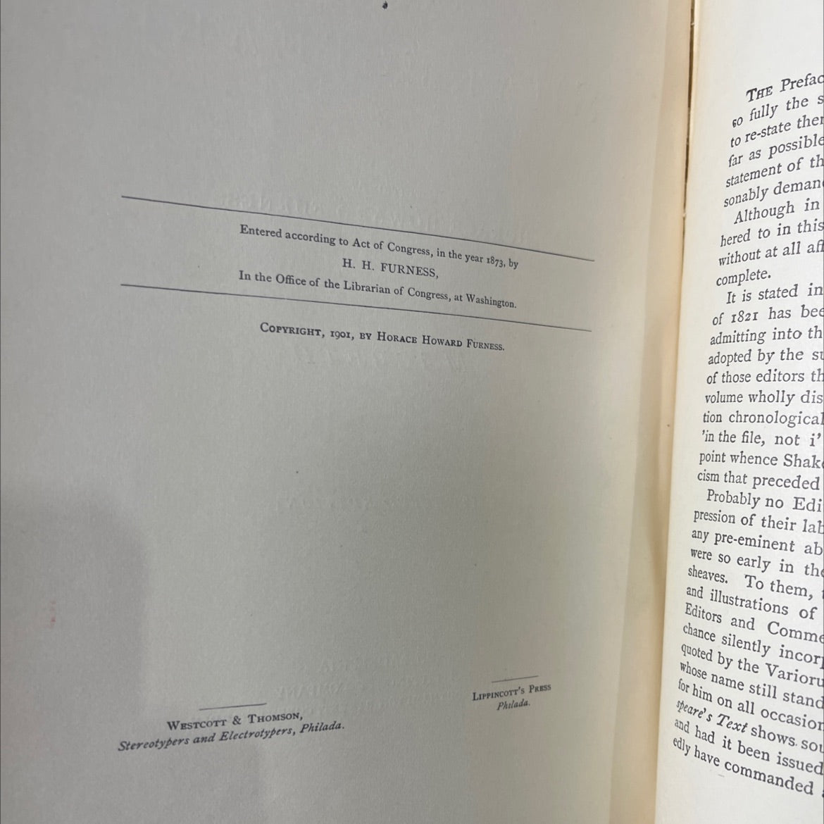 macbeth book, by horace howard furness, 1901 Hardcover image 3