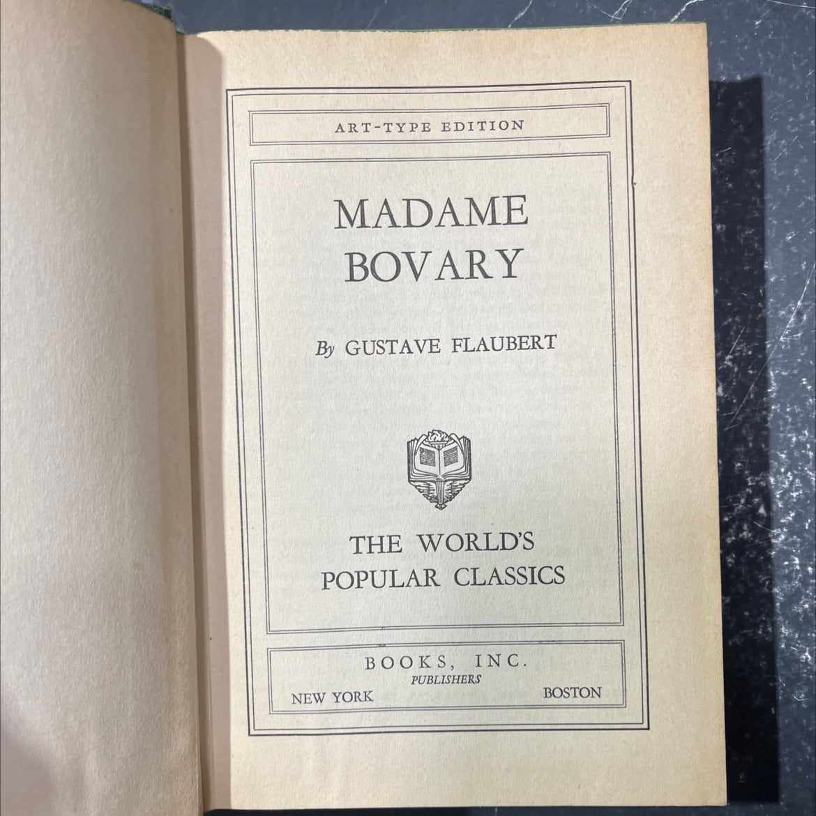 madame bovary book, by gustave flaubert, 1970 Hardcover image 2