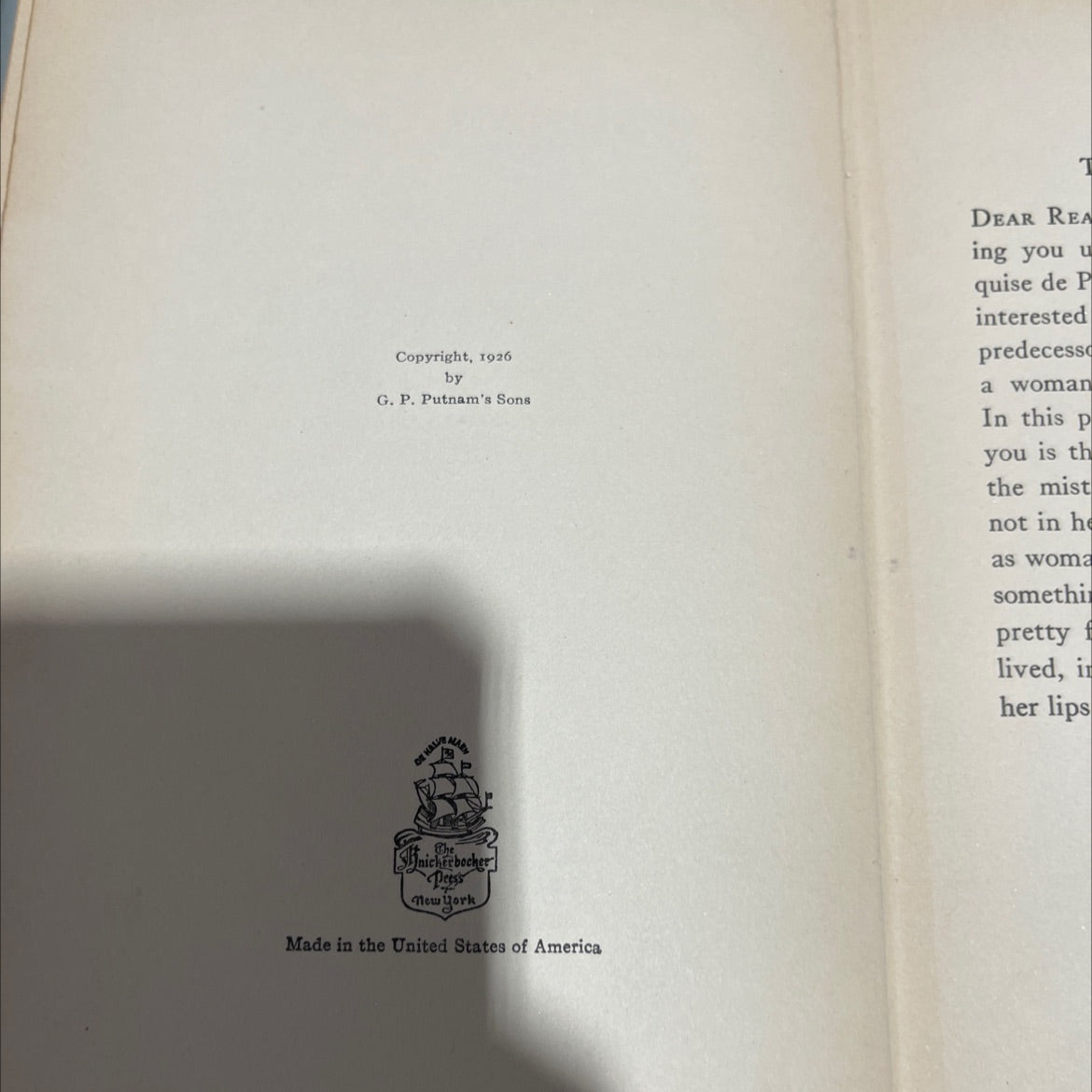 madame de pompadour a study in temperament book, by marcelle tinayre, 1926 Hardcover image 3
