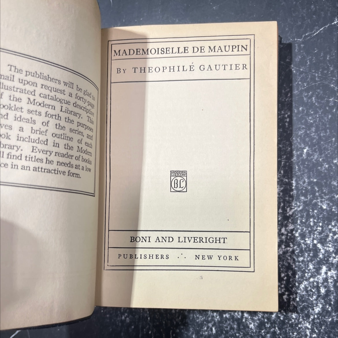 madeleine de maupin book, by théophile gautier, unknown Leather image 2
